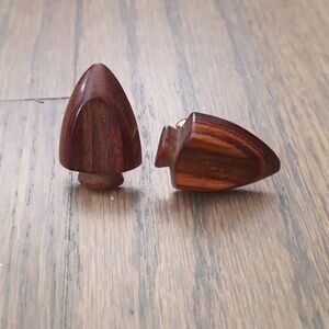 Vintage Hickock Wooden Arrowhead Cufflinks